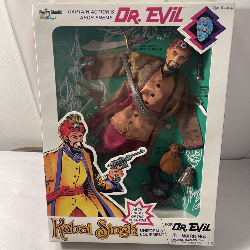 Kabai Singh Uniform & Equipment Captain Action Dr Evil Playing Mantis 1999 New - Picture 16 of 16